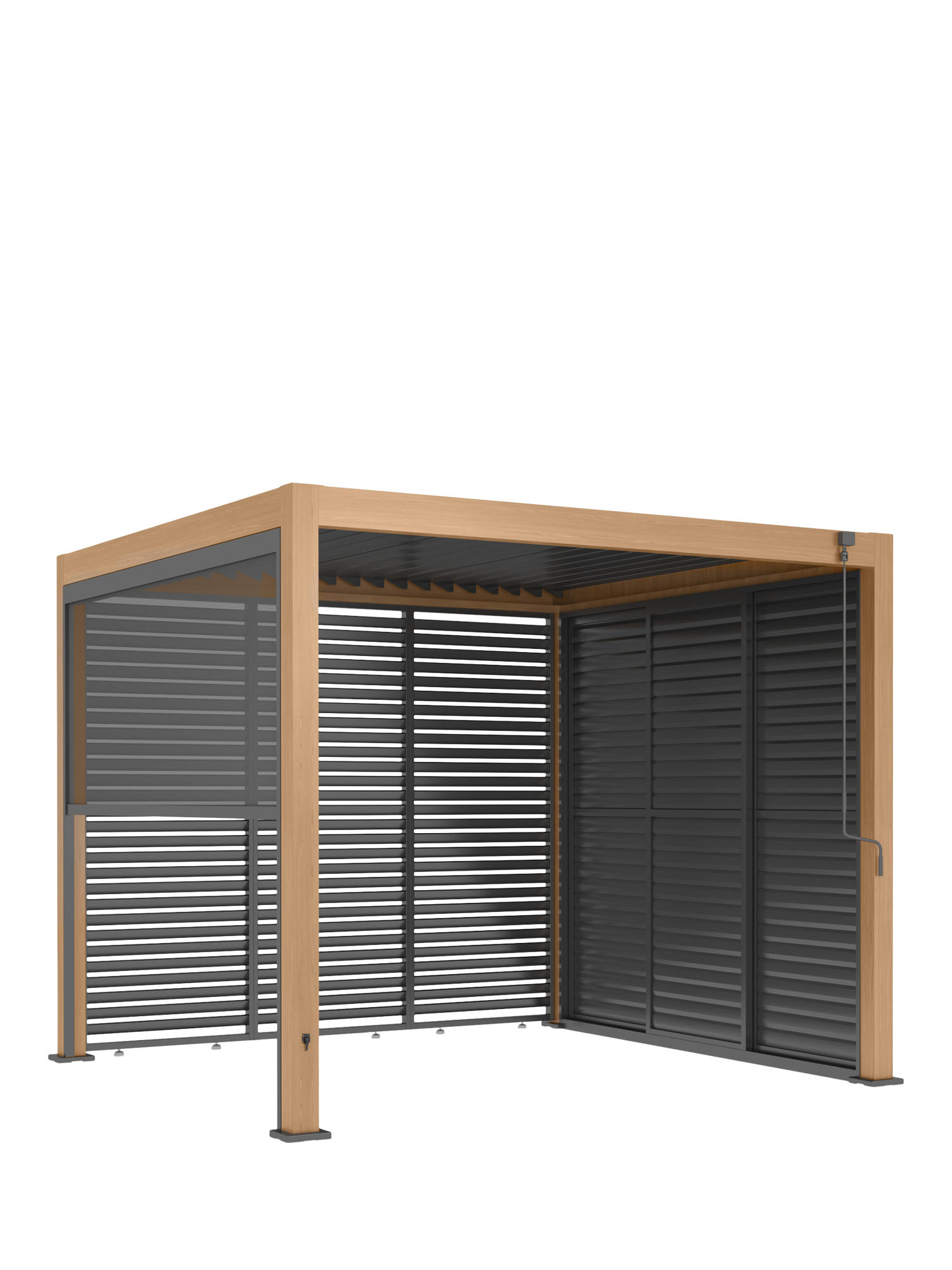 LG Outdoor Sanctuary Pergola Bundle, 3 x 3m, Grey