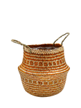 Ivyline Tribal Woven Seagrass Indoor Planter, H30cm, Amber