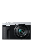Panasonic Lumix DC-TZ99 Super Zoom Digital Camera, 4K Ultra HD, 20.3MP, 30x Optical Zoom, Wi-Fi, Bluetooth, 3” LCD Tiltable Touch Screen, Silver