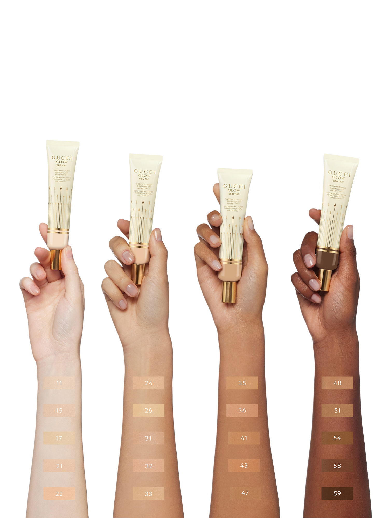 Product image 11 of 11, which shows Gucci Glow Skin Tint Moisturiser, 17 Fair