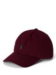 Ralph Lauren Kids' Cotton Twill Baseball Cap, Classic Wine
