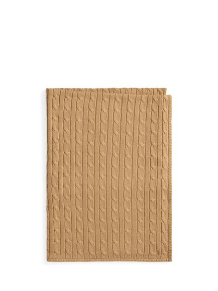 Ralph Lauren Polo Ralph Lauren Baby Cable Knit Blanket, Camel, Camel