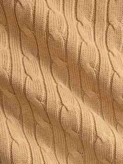 Ralph Lauren Polo Ralph Lauren Baby Cable Knit Blanket, Camel - view 2, Camel