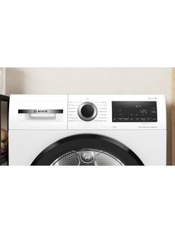 Bosch Self-cleaning Heat Pump Tumble Dryer, 9kg Load, WQG245R2GB, WQG24502GB - view 2, White