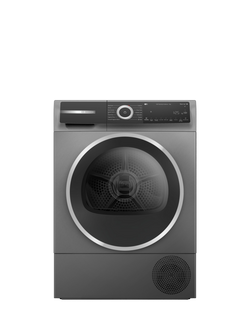 Bosch Freestanding Heat Pump Tumble Dryer, 9kg Load, WQH246D9GB, WQH246DRGB, Graphite Grey