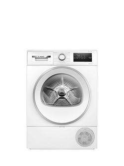Series 4 WTH85226GB Freestanding Heat pump tumble dryer, 8kg Load, White, White