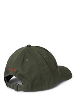 Polo Ralph Lauren Kids' Cotton Signature Logo Cap, 6-14 Years - view 2, Olive