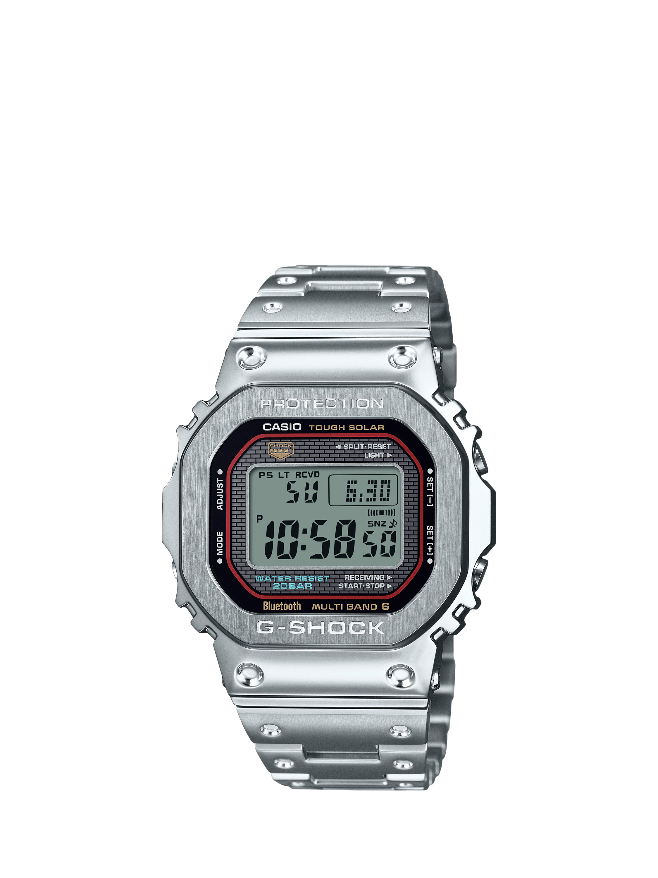 Product image 1 of 1, which shows Casio GMW-B5000D-1CER Men's Bracelet Strap Watch, Silver