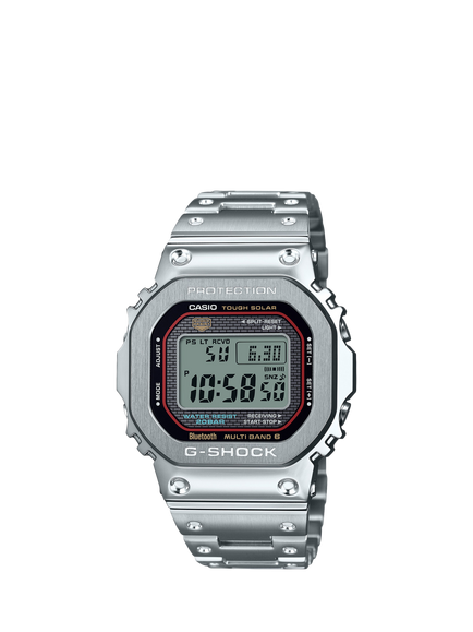 Casio GMW-B5000D-1CER Men's Bracelet Strap Watch, Silver, Silver