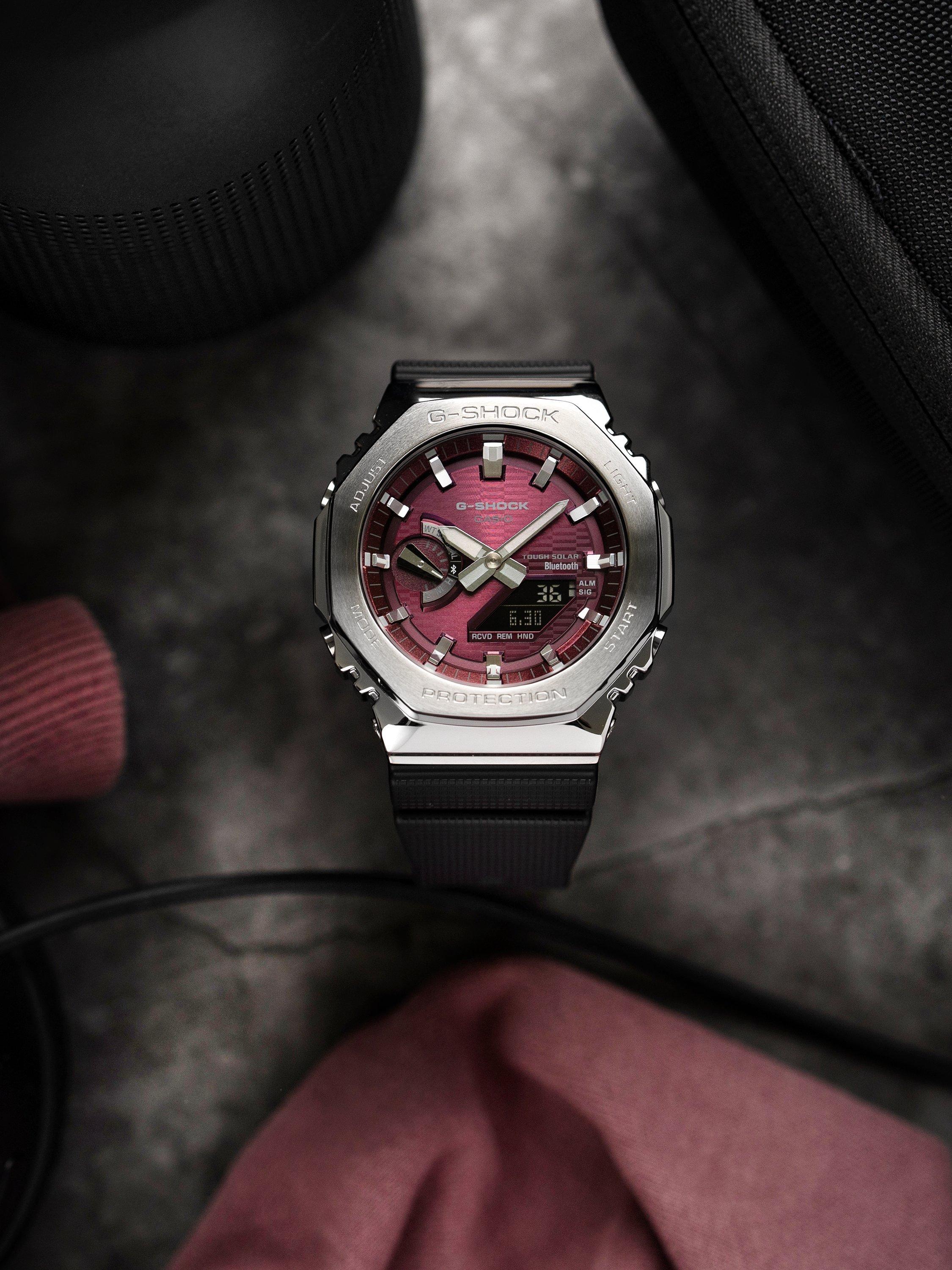Product image 2 of 4, which shows Casio GBM-2100A-4BER Men's Solar G-Shock Watch, Pink