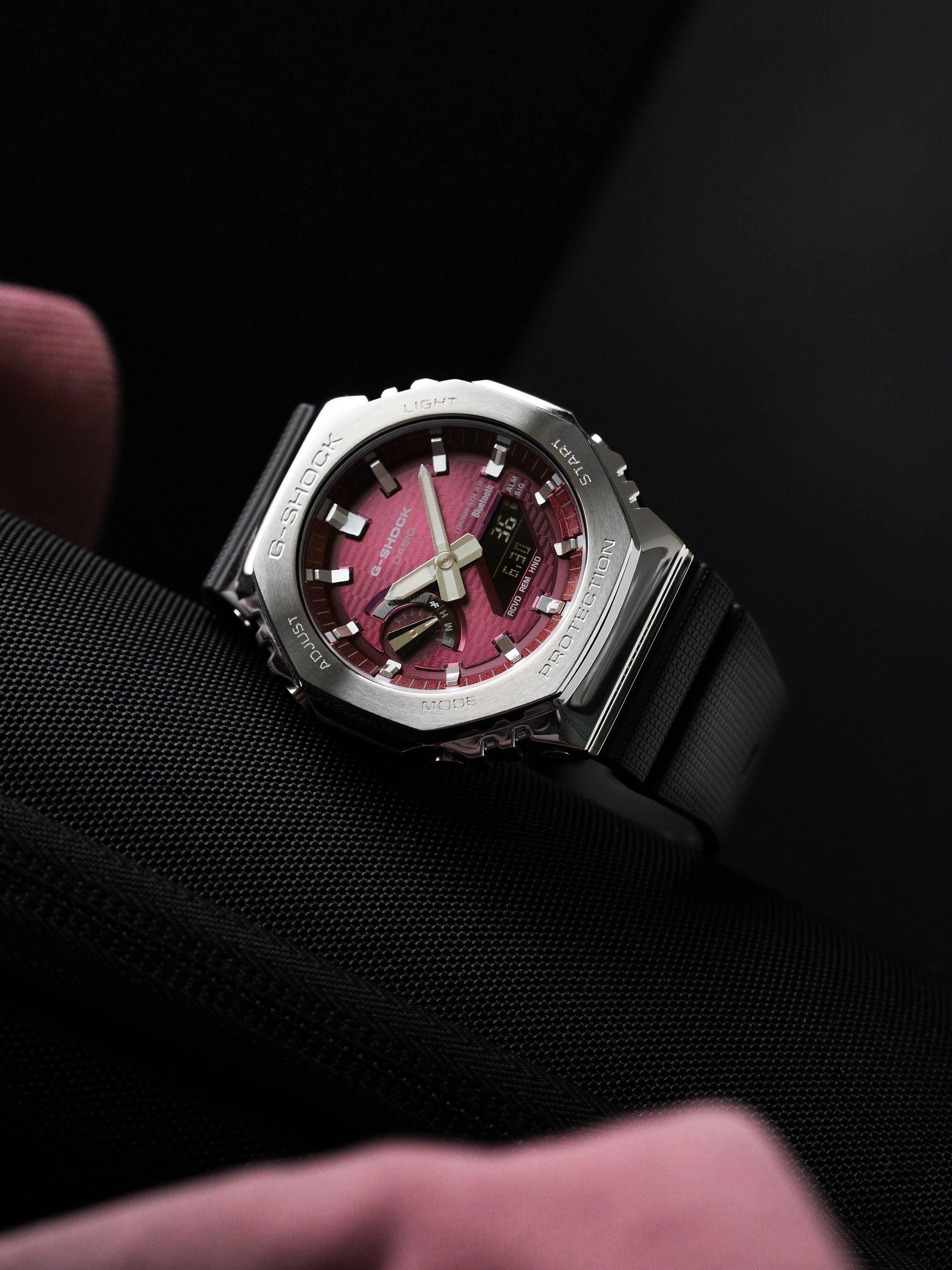 Product image 3 of 4, which shows Casio GBM-2100A-4BER Men's Solar G-Shock Watch, Pink