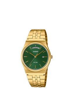 Casio B146G-3AVEF Unisex MTP Bracelet Strap Watch, Gold, Gold