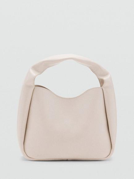 Mango Paco Mini Slack Shoulder Bag, Natural White, Natural White