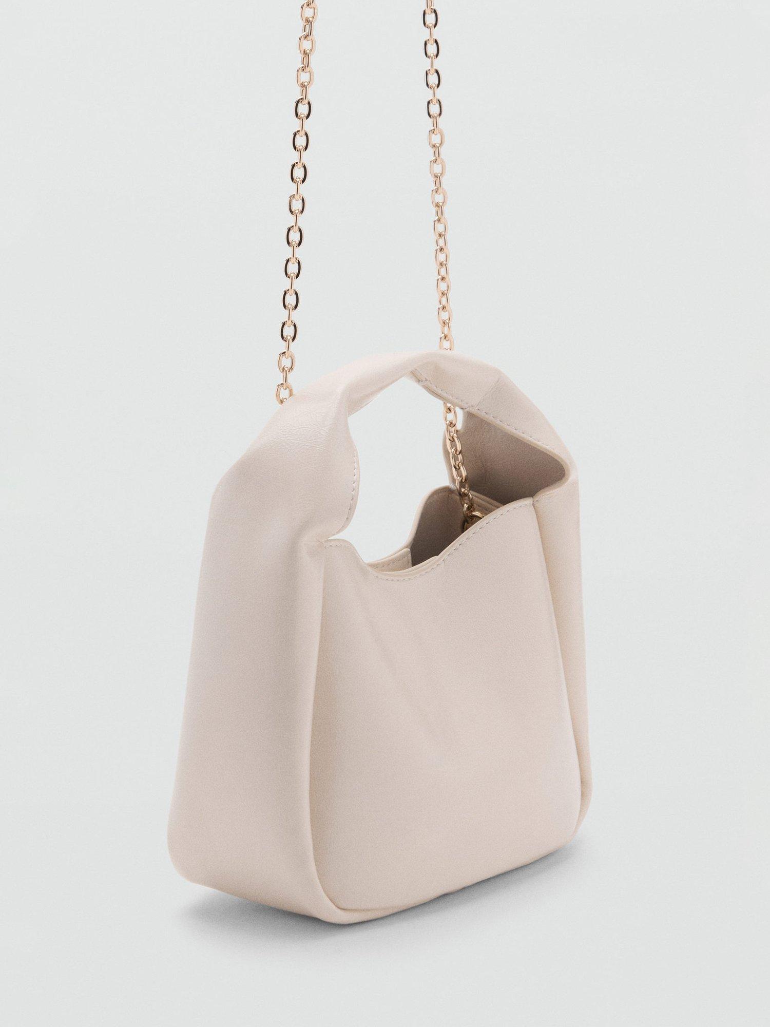 Product image 2 of 4, which shows Mango Paco Mini Slack Shoulder Bag, Natural White