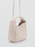 Mango Paco Mini Slack Shoulder Bag, Natural White