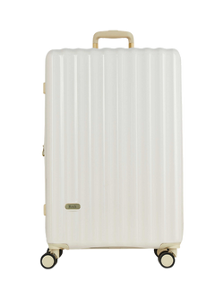 Rock Primrose 8-Wheel 76cm Expandable Large Suitcase - view 2, Cream