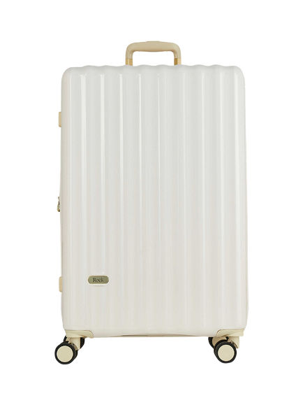 Rock Primrose 8-Wheel 76cm Expandable Large Suitcase - view 2, Cream