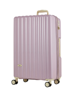 Rock Primrose 8-Wheel 76cm Expandable Large Suitcase, Purple