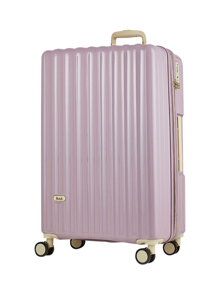 Rock Primrose 8-Wheel 76cm Expandable Large Suitcase, Purple