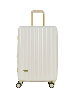 Rock Primrose 8-Wheel 66cm Expandable Medium Suitcase - view 2, Cream