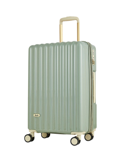 Rock Primrose 8-Wheel 66cm Expandable Medium Suitcase, Green