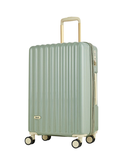 Rock Primrose 8-Wheel 66cm Expandable Medium Suitcase, Green