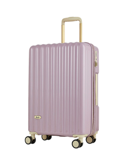 Rock Primrose 8-Wheel 66cm Expandable Medium Suitcase, Purple