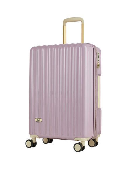 Rock Primrose 8-Wheel 66cm Expandable Medium Suitcase, Purple