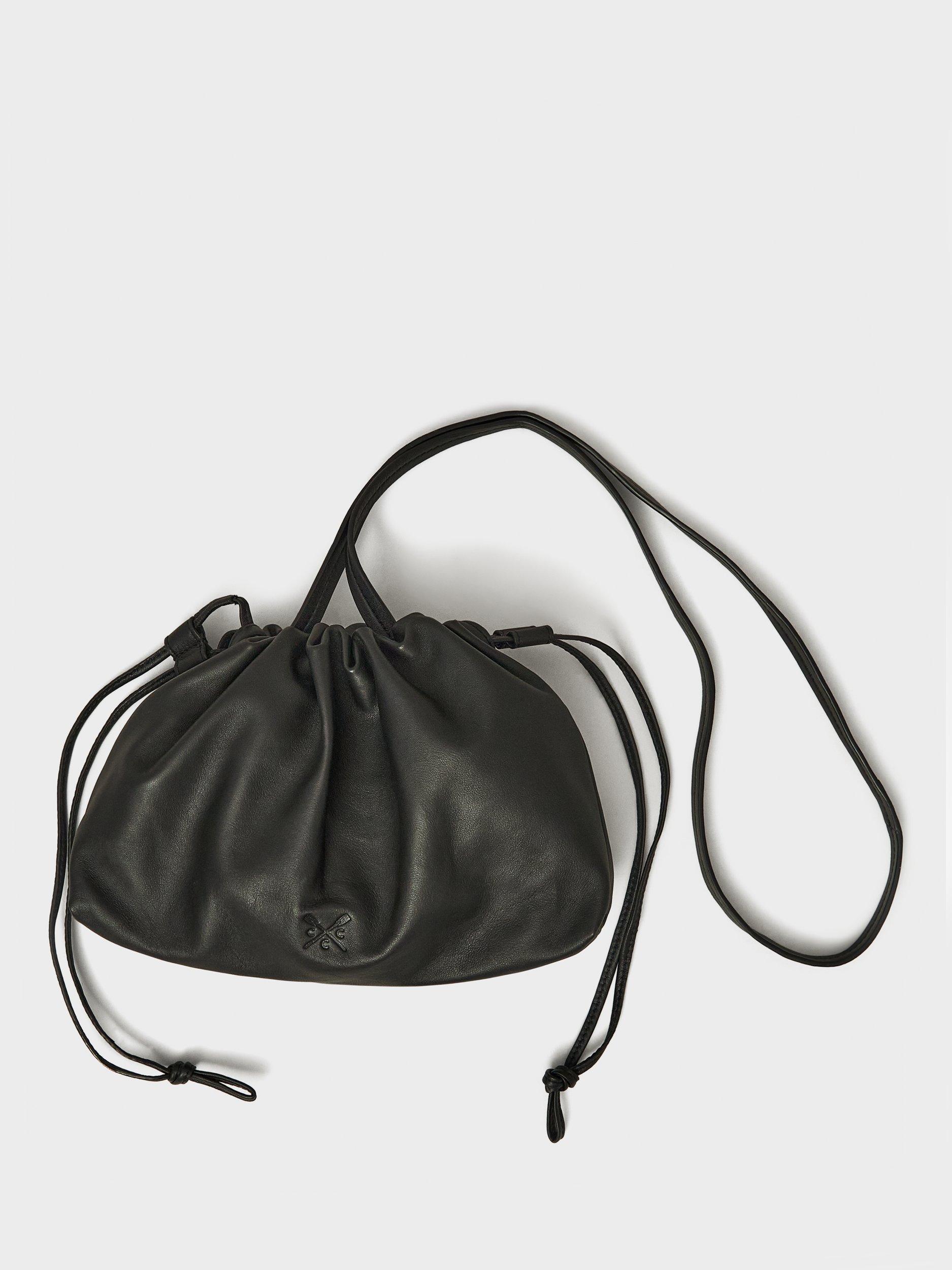 Product image 1 of 4, which shows Crew Clothing Drawstring Bag, Black