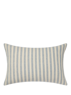 Piglet in Bed Pembroke Stripe Rectangular Cushion Cover, Coastal Blue
