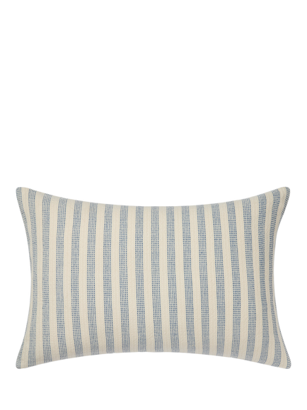 Piglet in Bed Pembroke Stripe Rectangular Cushion Cover, Coastal Blue
