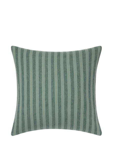 Piglet in Bed Pembroke Stripe Square Cushion Cover, Pine Green