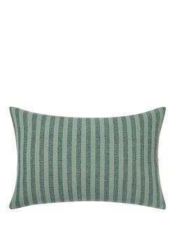 Piglet in Bed Pembroke Stripe Rectangular Cushion Cover, Pine Green