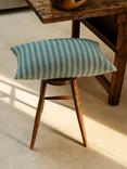 Piglet in Bed Pembroke Stripe Rectangular Cushion Cover, Pine Green