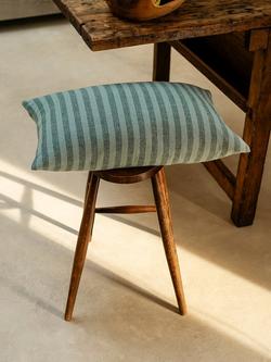 Piglet in Bed Pembroke Stripe Rectangular Cushion Cover - view 2, Pine Green