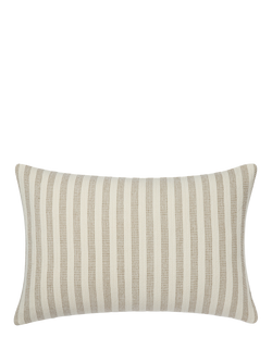 Piglet in Bed Pembroke Stripe Rectangular Cushion Cover, Oatmeal