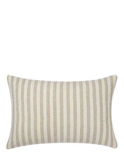 Piglet in Bed Pembroke Stripe Rectangular Cushion Cover, Oatmeal