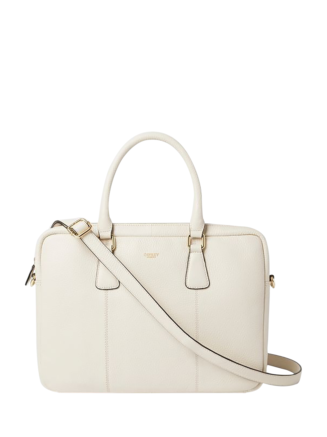 OSPREY LONDON The Adaline Leather 17" Laptop Bag, Dove