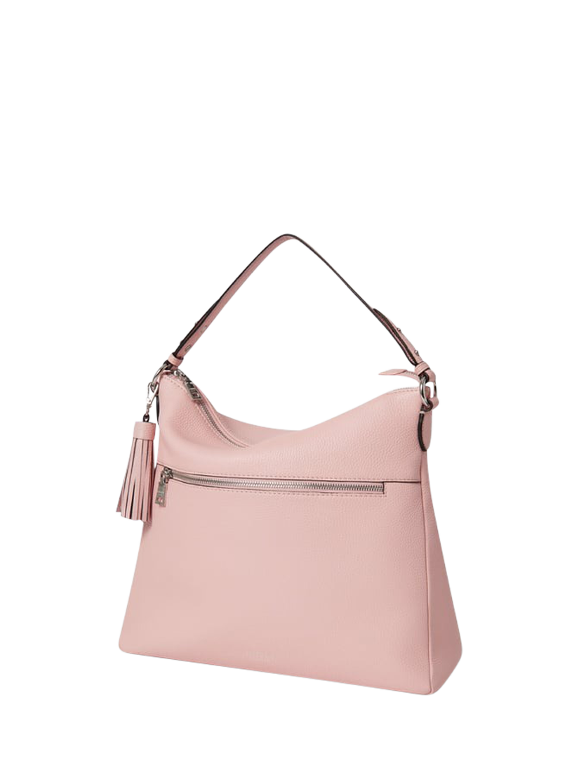 OSPREY LONDON Stella Leather Hobo Bag, Blush