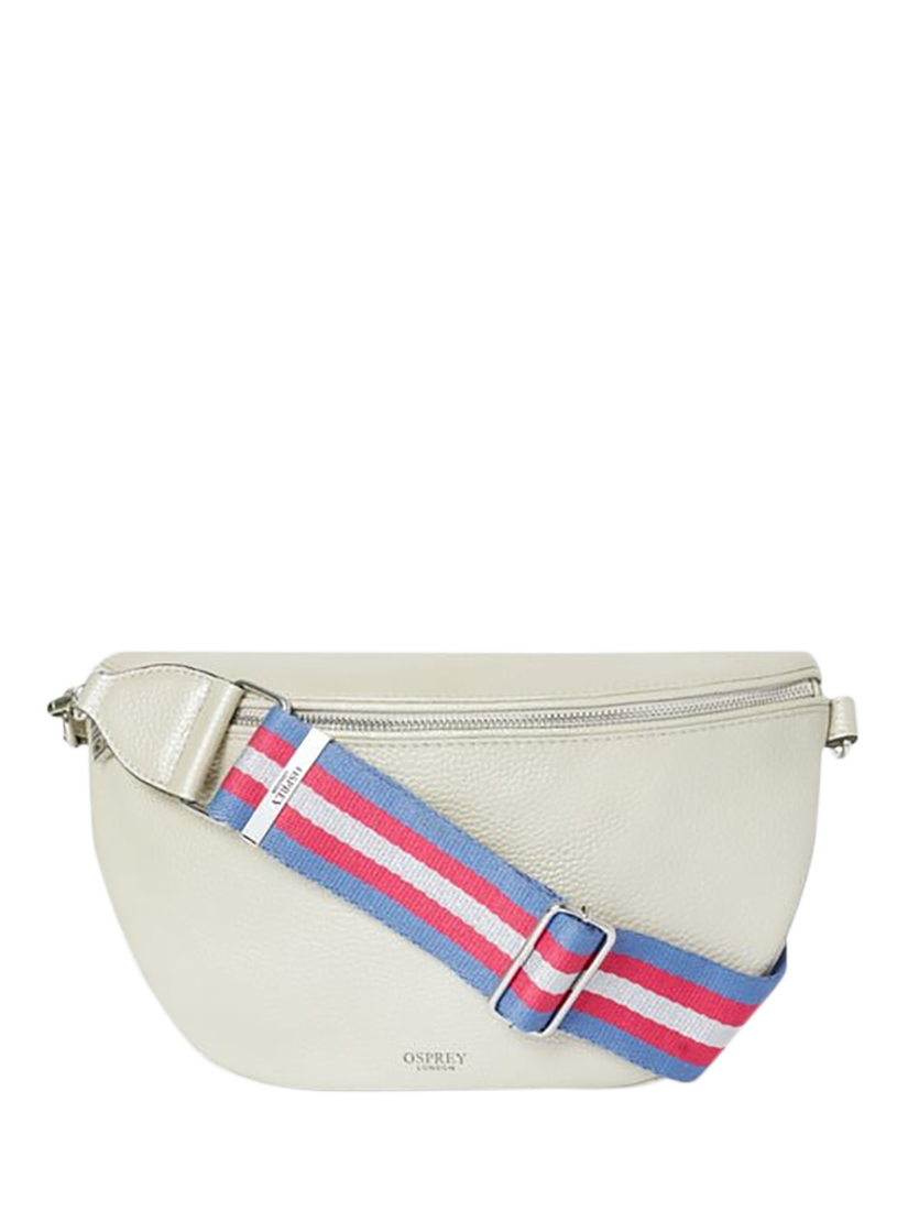 OSPREY LONDON The Hendrix Leather Sling Bag, Metallic