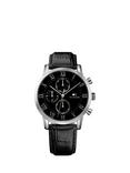 Tommy Hilfiger 1791401 Chronograph Leather Strap Watch, Black