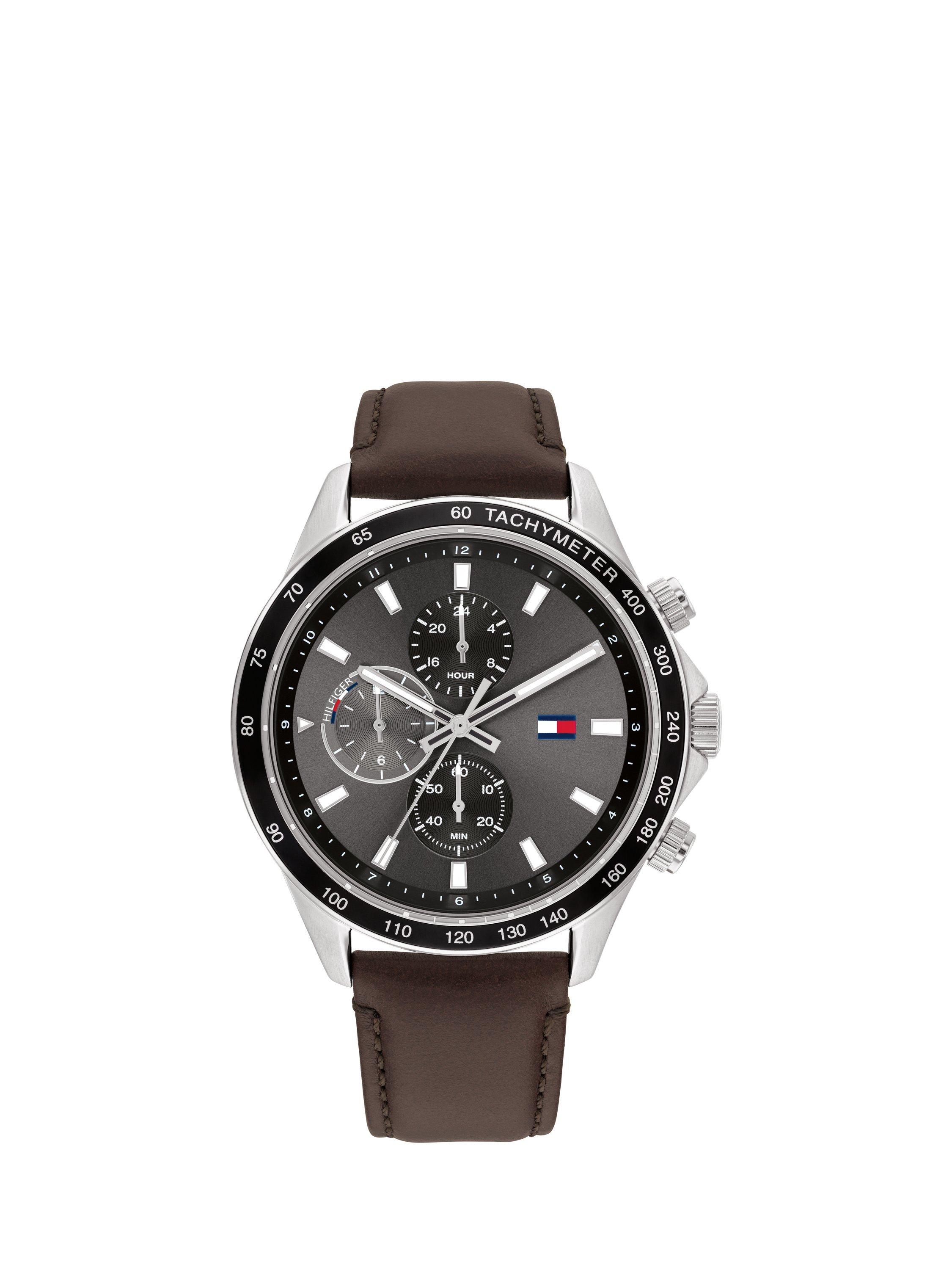Quartz Tommy Hilfiger Watch Leather Band Tommy Hilfiger Men's