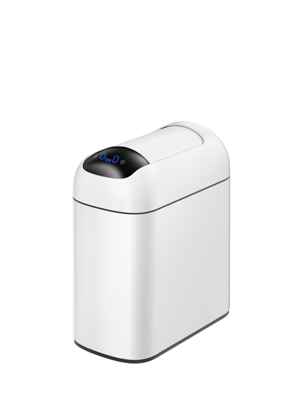 EKO Astra Slim Sensor Bin, 10L, White, 
