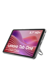 Lenovo Tab One Tablet, Android, 4GB RAM, 64GB, 8.7”, with Clear Case, Luna Grey