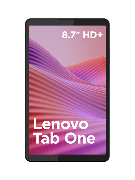 Lenovo Tab One Tablet, Android, 4GB RAM, 64GB, 8.7”, with Clear Case, Luna Grey - view 2, Luna Grey