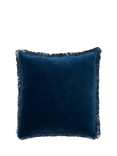 Truly Fringed Square Velvet Cushion Cover