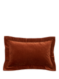 Truly Velvet Flange Lombard Cushion Cover, Burnt Orange