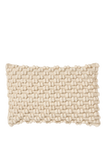 Truly Lombard Hand Knotted Rectangular Cushion Cover, Ecru