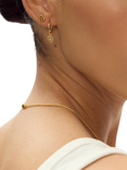 Rachel Jackson London Love Story Huggie Hoop Earrings, Silver