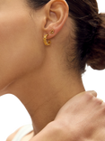 Rachel Jackson London Mini Heart Hoop Huggie Earrings